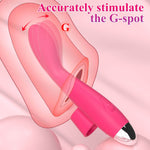 Curved Elva finger vibrator positioned for targeted G-spot stimulation