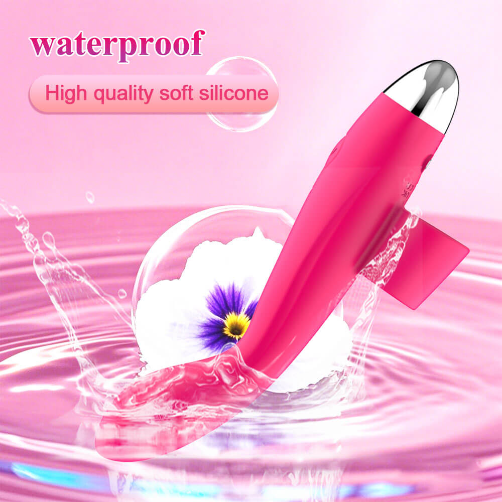 Elva waterproof finger vibrator with a soft silicone-covered body