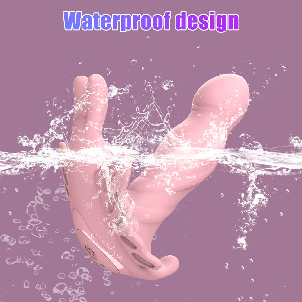 Flutter IPX6 water-resistant vibrator for easier cleaning