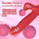 Gala dual-motor G-spot vibrator with 10 vibration modes and clitoral stimulation