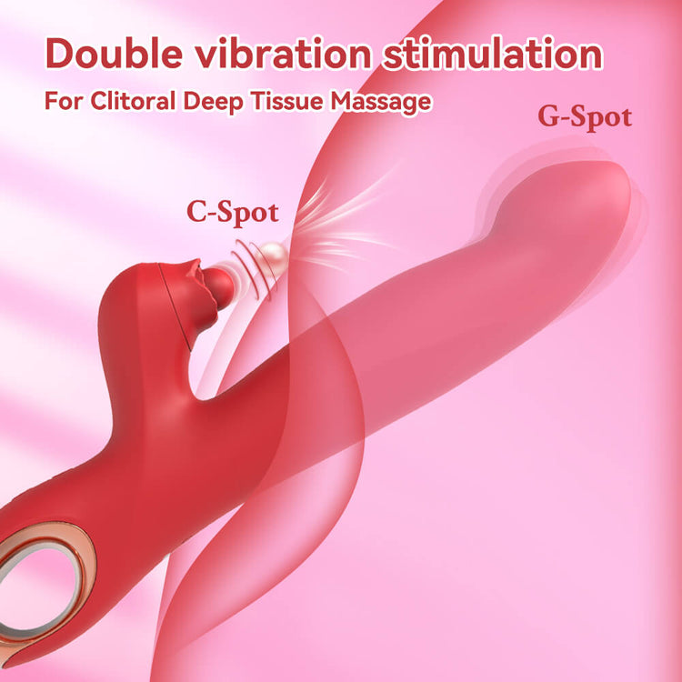 Gala dual stimulation vibrator for G-spot and clitoral contact