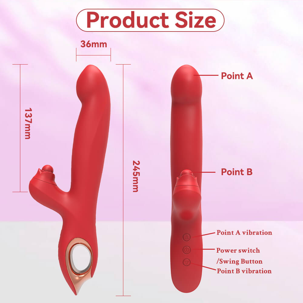 Gala G-spot vibrator dimensions and insertable length