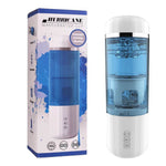 Gleam male stroker beside its product packaging