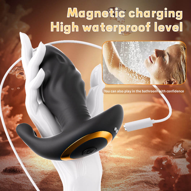 little-cannon-dual-motor-vibrating-thrust-butt-plug-and-prostate-massager-Magnetic-charging