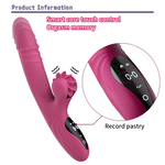 Lotus thrusting vibrator with previous-setting memory function
