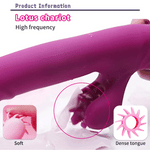 Close-up of the Lotus windmill-style silicone clit licker head