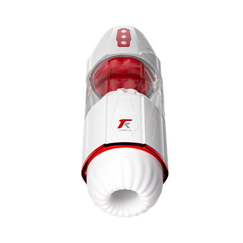 Front view of the Magic Tongue blowjob toy showing its tongue licking mechanism