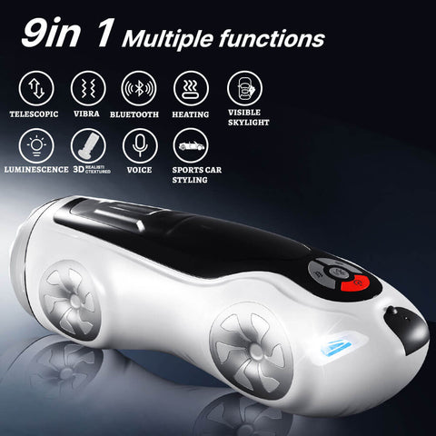 Martin automatic thrusting male masturbator in white and black