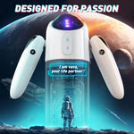 Nova automatic male stroker with folding handles and transparent chamber