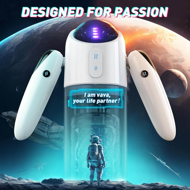 Nova automatic male stroker with folding handles and transparent chamber