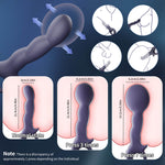 Puffy inflatable prostate massager showing adjustable size levels based on the number of pump presses