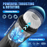 Rocket male masturbator with 5 thrusting modes and 3 rotating modes