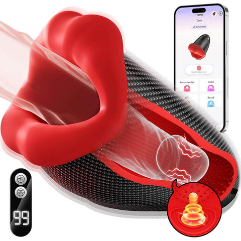 Seabull app-controlled male vibrator with internal tapping mechanism