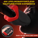 Seabull handheld vibrating male masturbator with mouth-shaped entrance