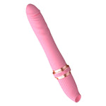 Pink Seahorse clitoral suction and thrusting vibrator on a white background