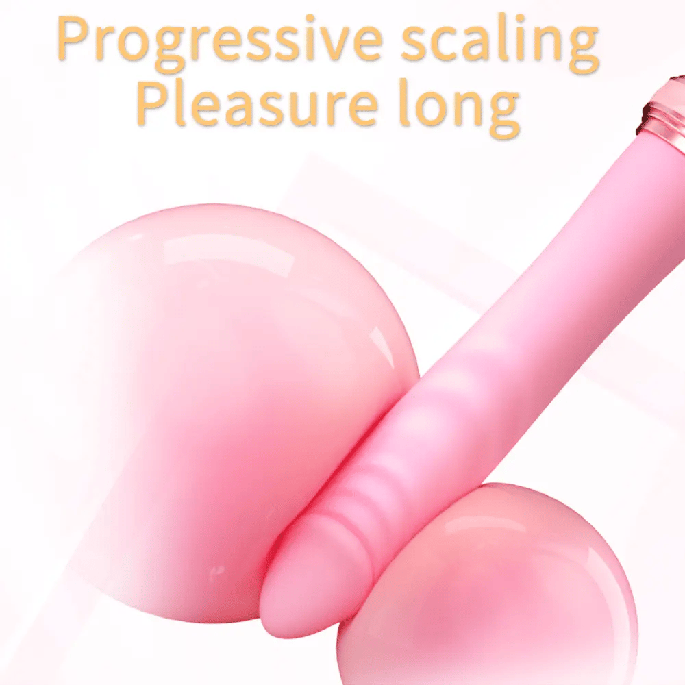 Seahorse tapered G-spot thrusting shaft with raised head contours
