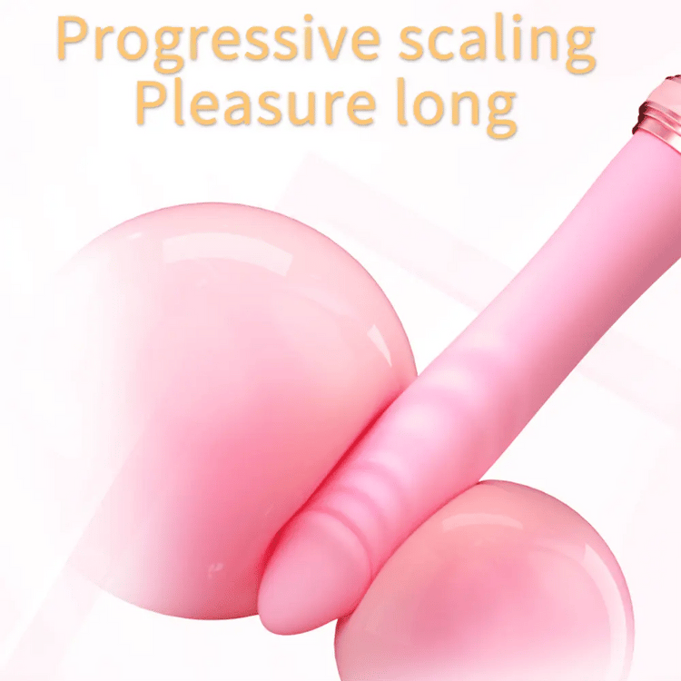 Seahorse tapered G-spot thrusting shaft with raised head contours