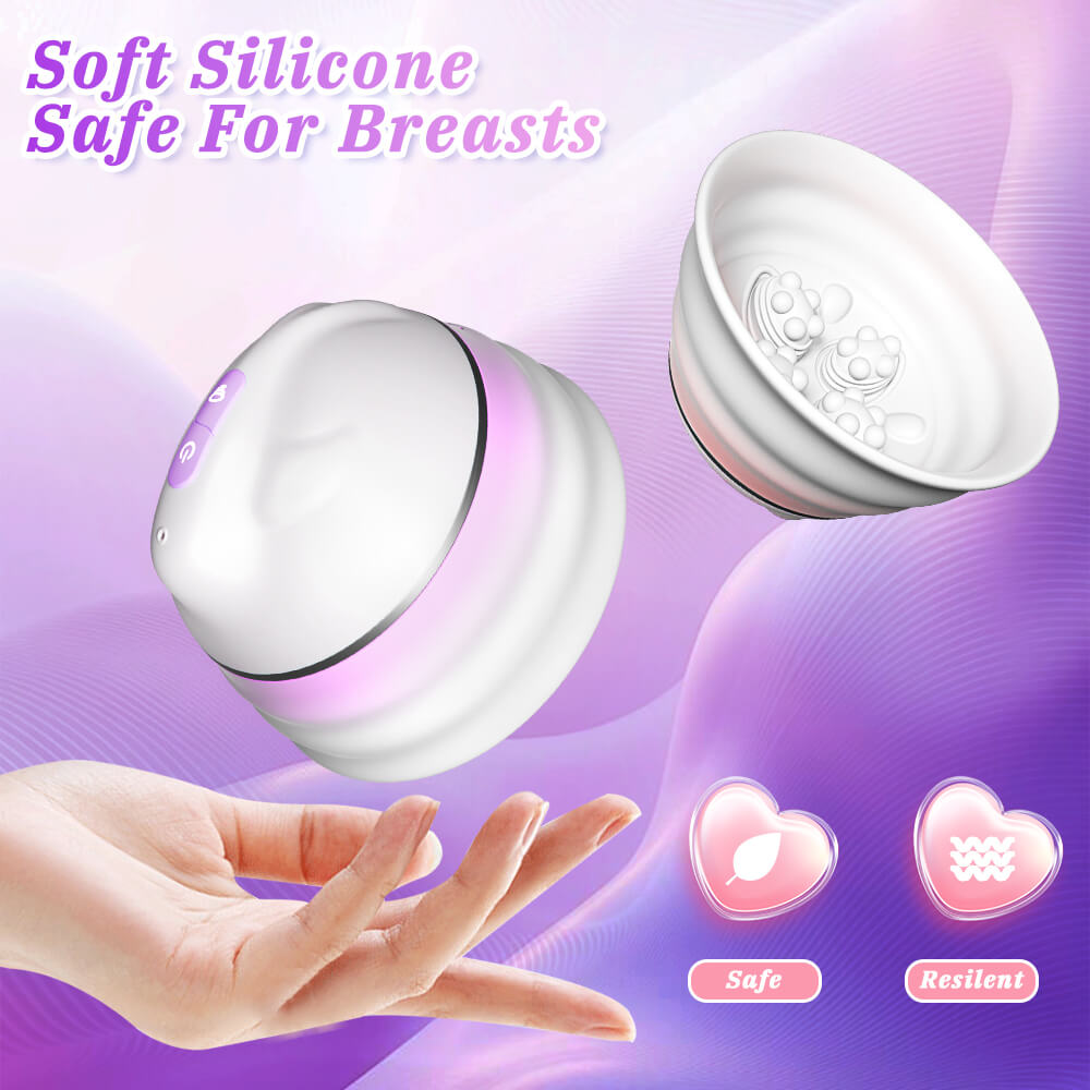 Soft 3D silicone contact points inside the Seraphie suction cups