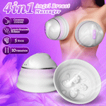 Seraphie dual-cup nipple suction massager