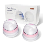 Seraphie pink nipple suction vibrator with dual silicone cups