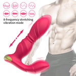 Red Spark anal vibrator demonstrating powered thrusting and eight vibration patterns