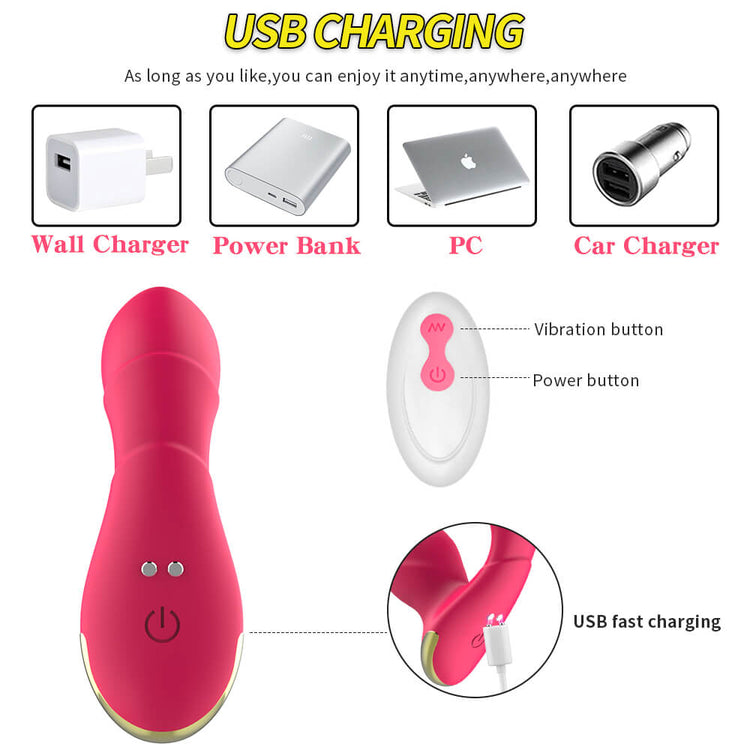 Spark USB charging connection and two-button wireless remote control