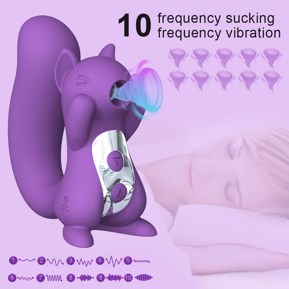 Squirluxe vibrator with 10 suction modes and 10 vibration patterns