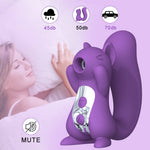 Squirluxe vibrator noise comparison showing a manufacturer rating of up to 50 dB