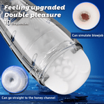 Surge automatic blowjob toy with 10 suction and 10 vibration modes