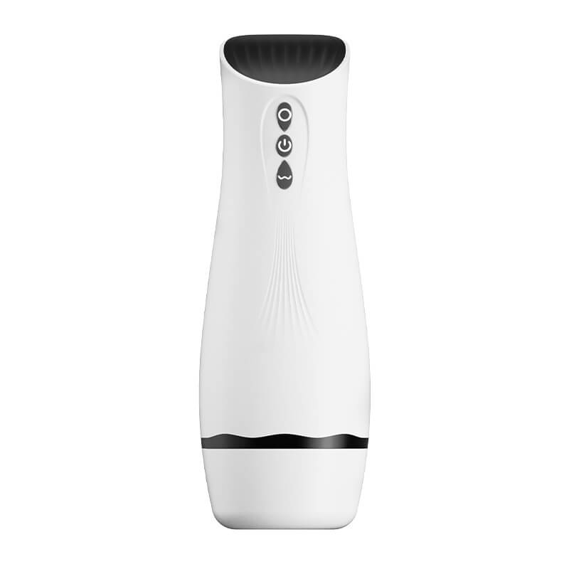 Surge automatic blowjob toy with suction vibration and removable sleeve