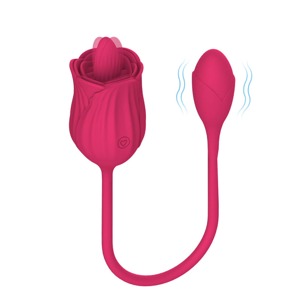Sylva rose clit licker connected to a smooth vibrating egg