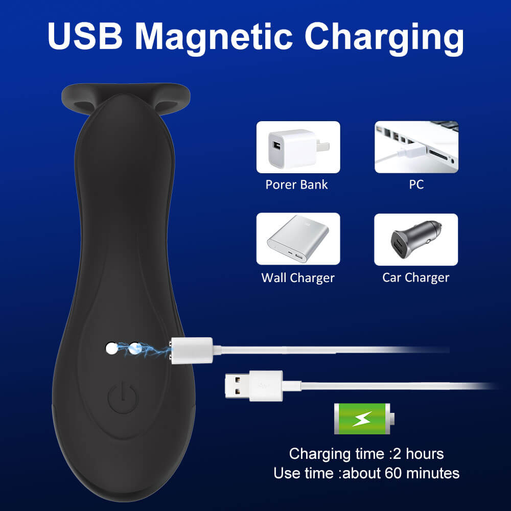 Vibe magnetic USB charging connection with two-hour charging time