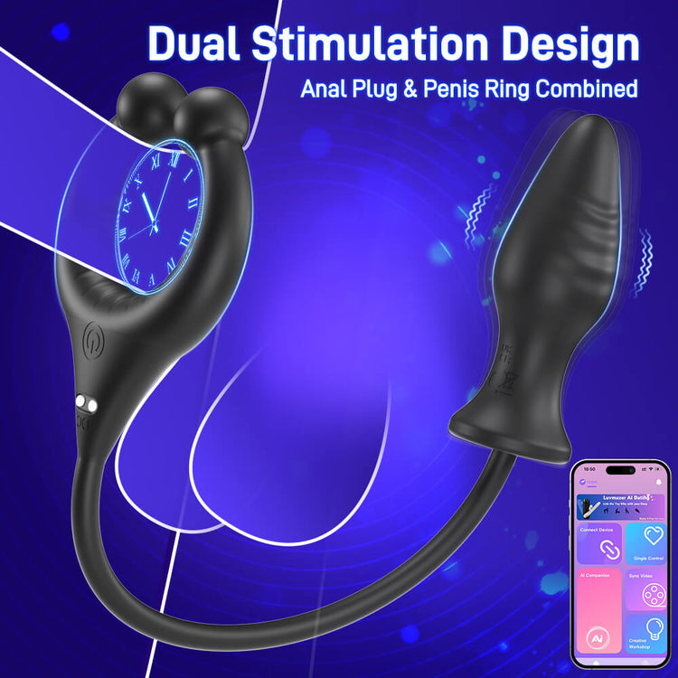 Vortex app-controlled couples toy with long-distance partner control