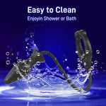 Vortex water-resistant cock ring and anal plug designed for easy cleaning