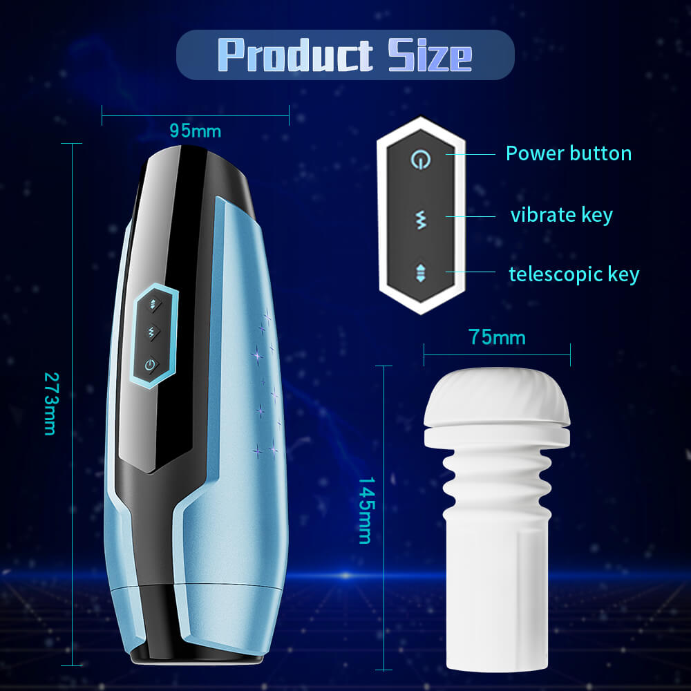 Warrior automatic masturbator dimensions and three-button control panel