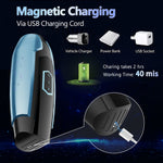 Warrior magnetic USB charging connection and 40-minute runtime