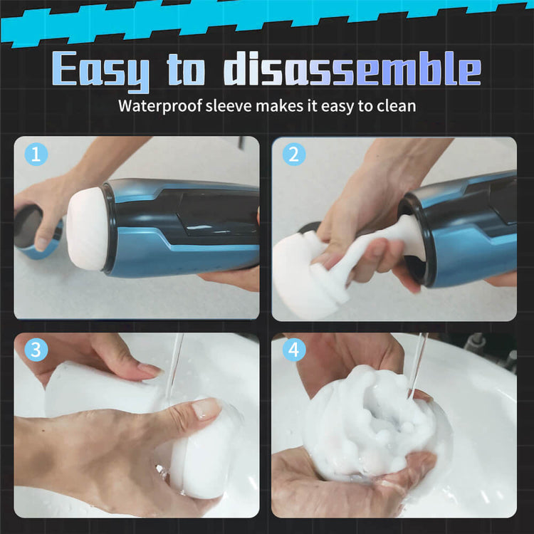 How to remove and clean the textured sleeve from the Warrior male masturbator