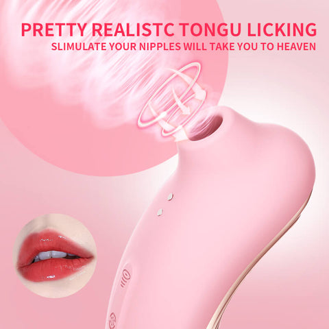 Pink Wolfdog clit licker with rotating tongue tip and vibrating body