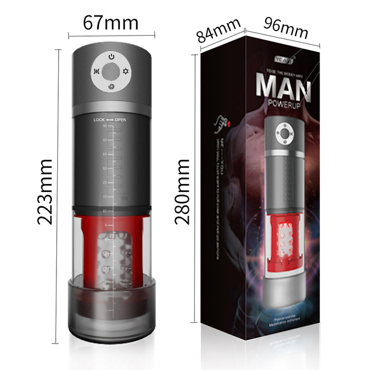 Zenith automatic rotating male masturbator dimensions